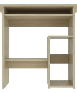 vidaXL Desk Sonoma Oak 80x45x74 cm Chipboard