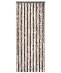 vidaXL Insect Curtain Beige and Light Brown 90×220 cm Chenille
