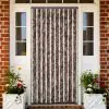 vidaXL Insect Curtain Beige and Light Brown 90×220 cm Chenille
