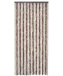 vidaXL Insect Curtain Beige and Light Brown 100×220 cm Chenille
