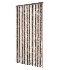 vidaXL Insect Curtain Beige and Light Brown 100×220 cm Chenille