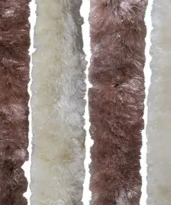 vidaXL Insect Curtain Beige and Light Brown 100×220 cm Chenille