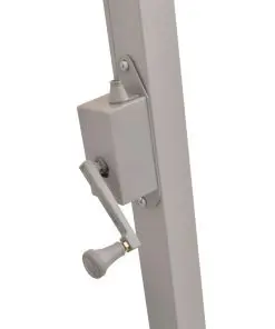 vidaXL Hanging Parasol 350 cm Sand Aluminium Pole