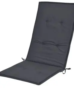vidaXL Garden Chair Cushions 4 pcs Anthracite 120x50x3 cm