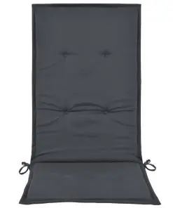 vidaXL Garden Chair Cushions 4 pcs Anthracite 120x50x3 cm