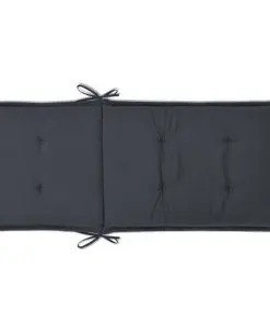 vidaXL Garden Chair Cushions 4 pcs Anthracite 120x50x3 cm