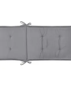 vidaXL Garden Chair Cushions 4 pcs Grey 120x50x3 cm