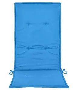 vidaXL Garden Chair Cushions 2 pcs Blue 120x50x3 cm
