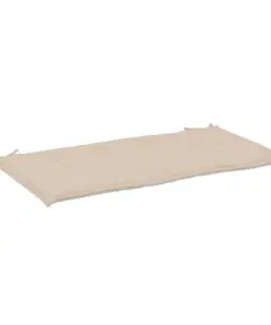 vidaXL Garden Bench Cushion Cream 100x50x3 cm