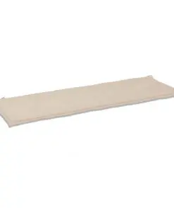 vidaXL Garden Bench Cushion Cream 150x50x3 cm