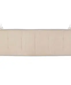 vidaXL Garden Bench Cushion Cream 150x50x3 cm