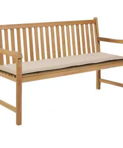 vidaXL Garden Bench Cushion Cream 150x50x3 cm