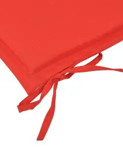 vidaXL Garden Bench Cushion Red 150x50x3 cm