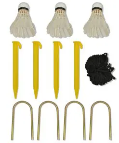 vidaXL Badminton Net with Shuttlecocks 600×155 cm