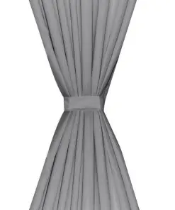 vidaXL Blackout Curtains 2 pcs Double Layer 140×245 cm Grey