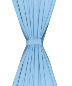 vidaXL Blackout Curtains 2 pcs Double Layer 140×245 cm Turquoise