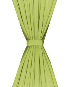 vidaXL Blackout Curtains 2 pcs Double Layer 140×245 cm Green