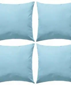 vidaXL Outdoor Pillows 4 pcs 45×45 cm Light Blue