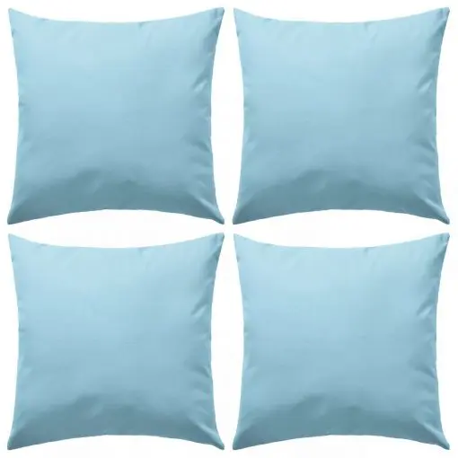 vidaXL Outdoor Pillows 4 pcs 45×45 cm Light Blue