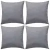 vidaXL Outdoor Pillows 4 pcs 45×45 cm Grey