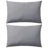 vidaXL Outdoor Pillows 2 pcs 60×40 cm Grey