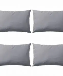 vidaXL Outdoor Pillows 4 pcs 60×40 cm Grey