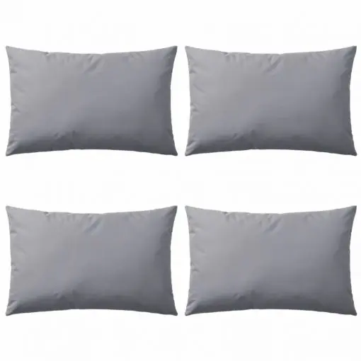 vidaXL Outdoor Pillows 4 pcs 60×40 cm Grey