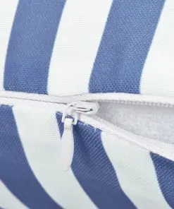 vidaXL Outdoor Pillows 2 pcs Stripe Print 60×40 cm Navy