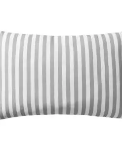 vidaXL Outdoor Pillows 2 pcs Stripe Print 60×40 cm Grey