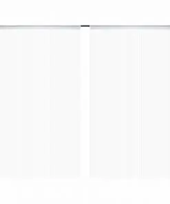 vidaXL String Curtains 2 pcs 100×250 cm White