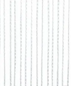 vidaXL String Curtains 2 pcs 100×250 cm White