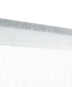vidaXL String Curtains 2 pcs 100×250 cm White