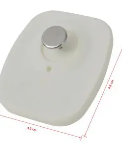 vidaXL RF Hard Tags and Pins 1000 Sets 8.2 MHz White