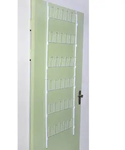 vidaXL 18 Pairs Shoe Racks 2 pcs Steel White