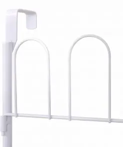 vidaXL 18 Pairs Shoe Racks 2 pcs Steel White