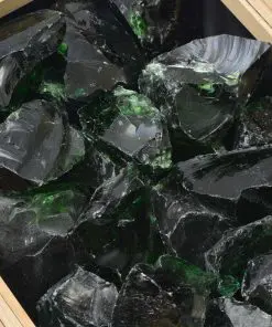 vidaXL Gabion Rocks Glass Green 60-120 mm 25 kg