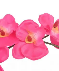 vidaXL Artificial Orchid Plant with Pot 30 cm Red