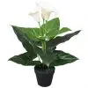 vidaXL Artificial Calla Lily Plant with Pot 45 cm White vidaXL Artificial Calla Lily Plant with Pot 45 cm White