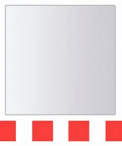 vidaXL Eight Piece Mirror Titles Multi-Shape Glass