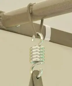 vidaXL Gazebo Convertible Swing Bench Cream White