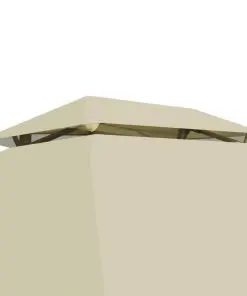 vidaXL Gazebo Convertible Swing Bench Cream White