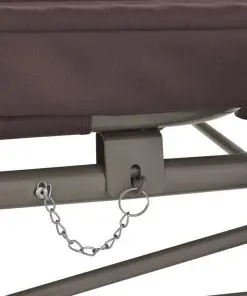 43240 vidaXL Gazebo Convertible Swing Bench Coffee