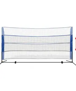 vidaXL Badminton Net Set with Shuttlecocks 300×155 cm