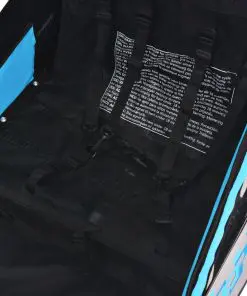 vidaXL Kids’ Bicycle Trailer Grey and Blue 30 kg