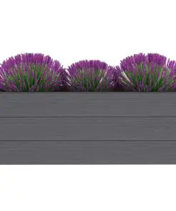 vidaXL Garden Raised Bed WPC 150x50x54 cm Grey