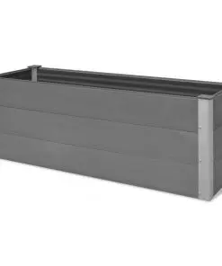 vidaXL Garden Raised Bed WPC 150x50x54 cm Grey