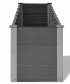 vidaXL Garden Raised Bed WPC 150x50x54 cm Grey