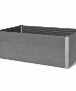 vidaXL Garden Raised Bed WPC 150x100x54 cm Grey
