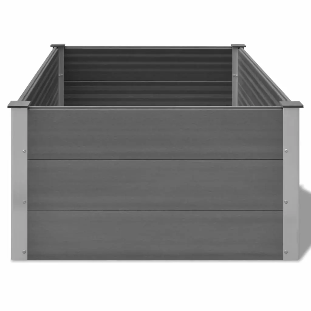 vidaXL Garden Raised Bed WPC 150x100x54 cm Grey