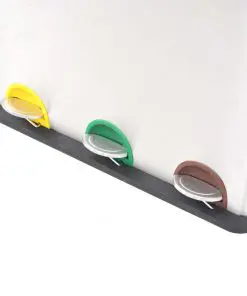 vidaXL Recycling Pedal Bin Garbage Trash Bin Stainless Steel 3×18 L